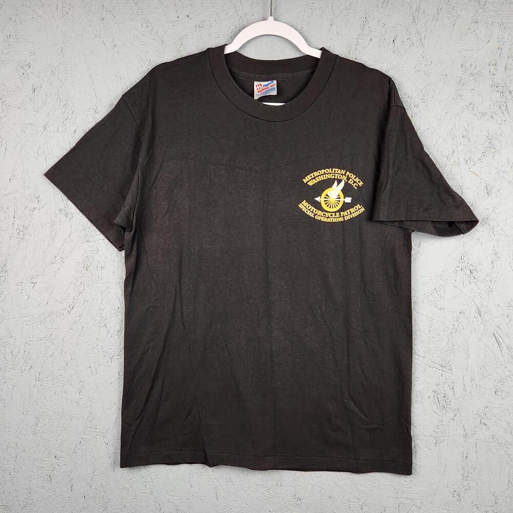 Vintage Washington DC Metropolitan Police Shirt Mens Large Motorcycle Patrol 90s